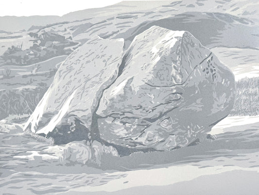The Cracked Boulder - Mynydd y Dref